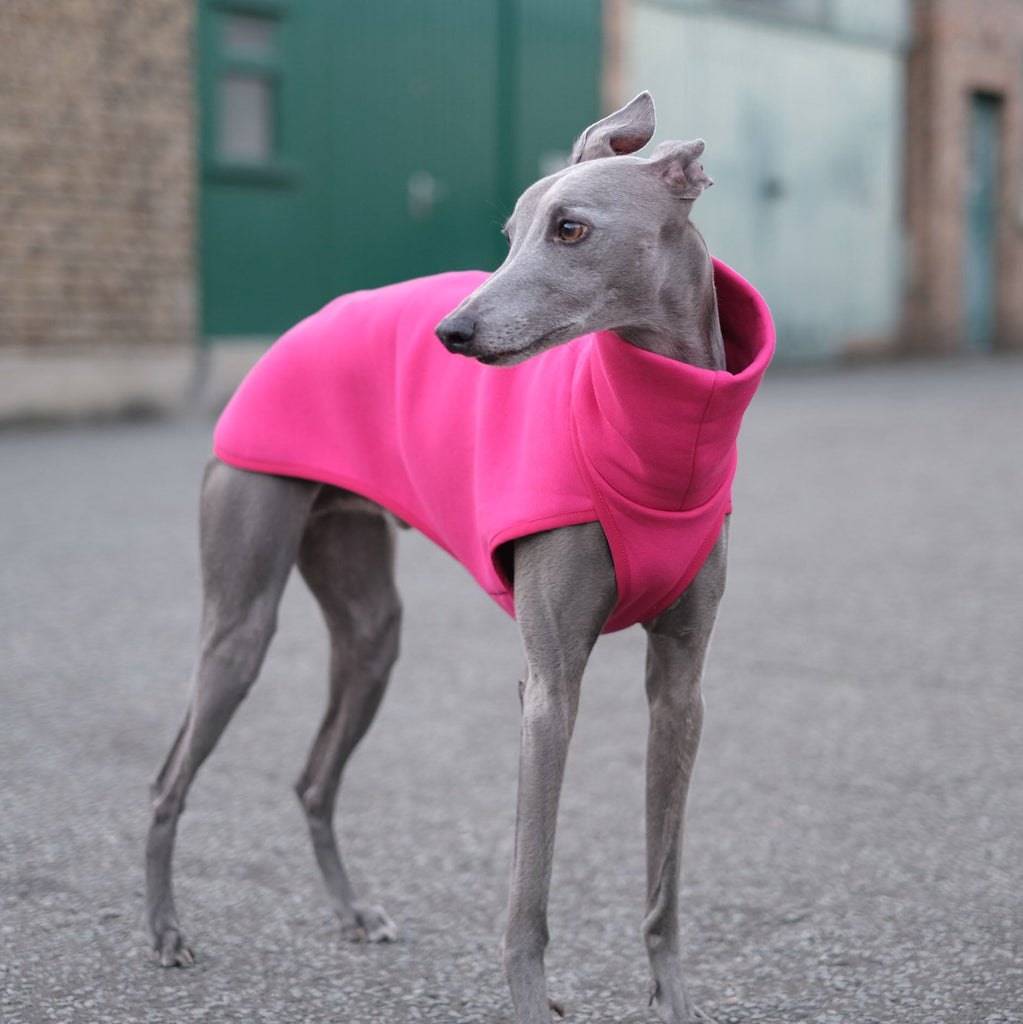 pink cotton whippet jumper